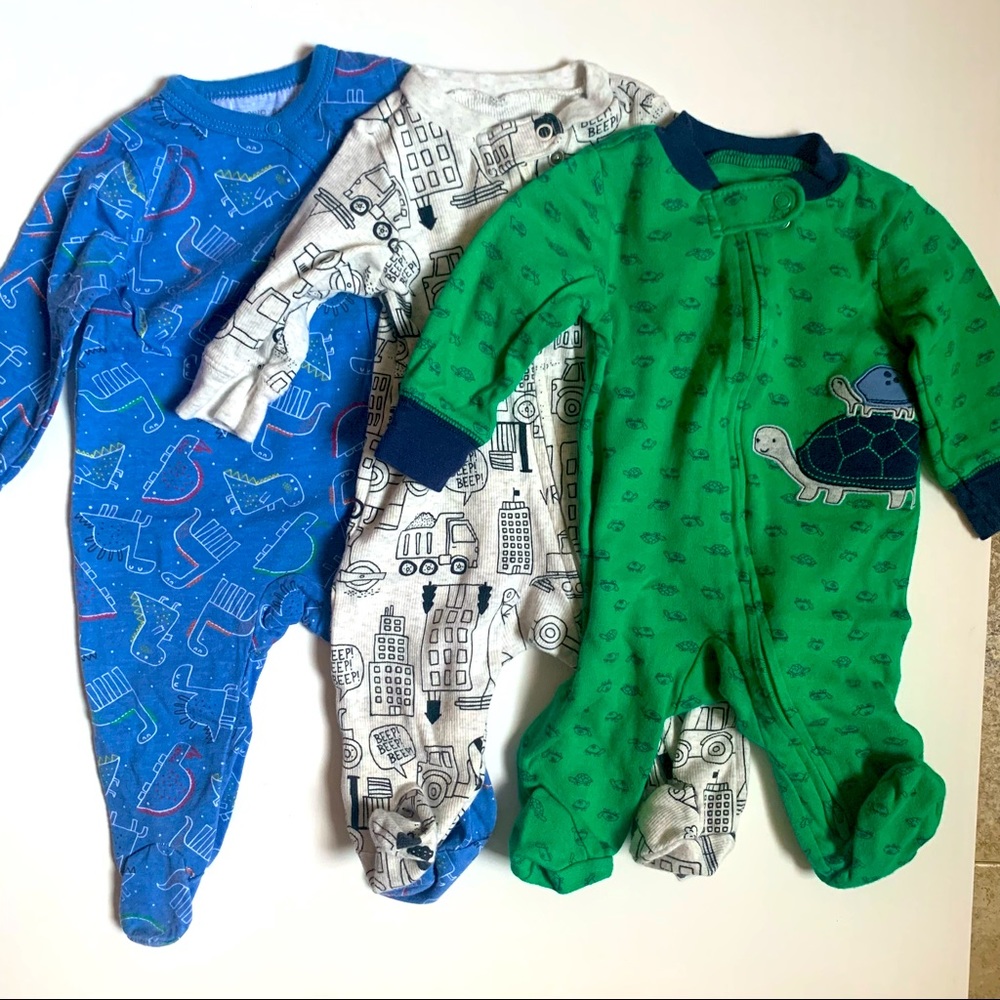 SOLD❗️ Baby Long Sleeve Coveralls 3 Pack - Picture 1 of 5